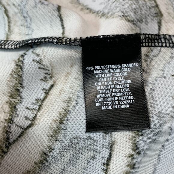 Mossimo abstract zebra print fit and flare zipper waist sleeveless dress, med - Picture 8 of 9